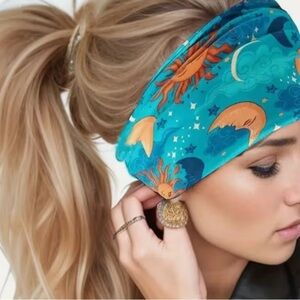Boho Sun and Moon Patterned Headband